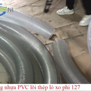 Cắt lẻ ống nhựa PVC lõi thép lò xo phi 127