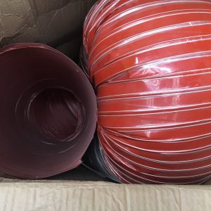 Ống Silcone màu đỏ lõi thép chịu nhiệt phi 250