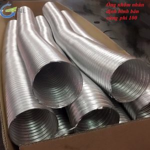Ống nhôm nhún D100 ống định hình bán cứng