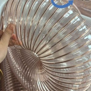 Ống nhựa PU lò xo đàn hồi phi 180 lõi thép mạ đồng