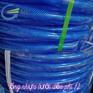 Ống nhựa lưới dẻo phi 12 da rắn tưới cây tưới vườn xanh đậm