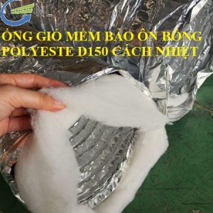 Khác biệt ống gió bảo ôn Hàn Quốc D175 bông polyeste D150 và loại thường